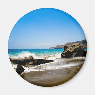 Golven crashen op het strand magneet