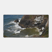 Golven crashen op Rocky Coastline Bureaumat (Voorkant)