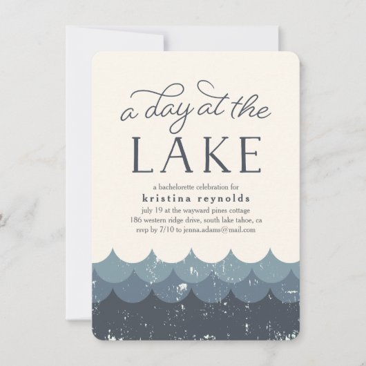  golven | Dag in het meer Kaart (Voorkant)