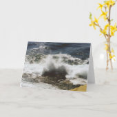 Golven die bij het Strand van de Zeeschelp breken Kaart (Gele Bloem)