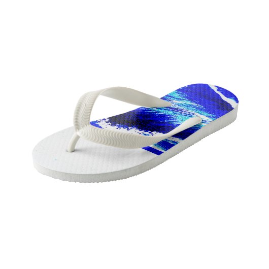 golven die crashen kinder teenslippers (Schuin)