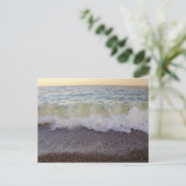 Golven die de strand Shore 2 raken Briefkaart (Staand voorkant)