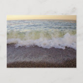 Golven die de strand Shore 2 raken Briefkaart (Voorkant)