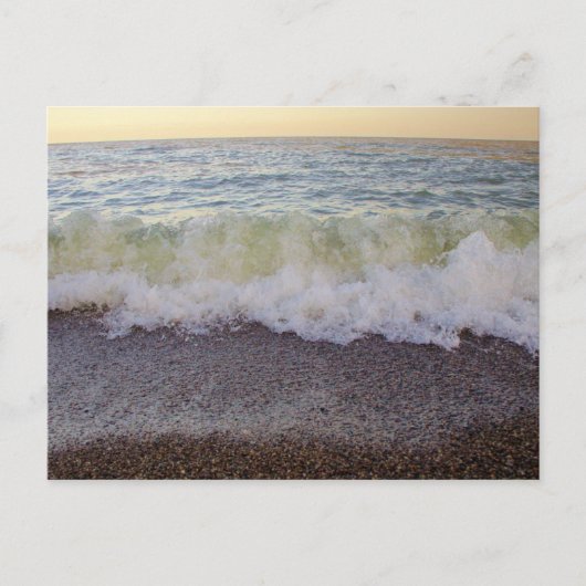 Golven die de strand Shore 2 raken Briefkaart (Voorkant)