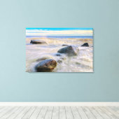 Golven die kruipen op stengels canvas afdruk (Insitu (Houten vloer))