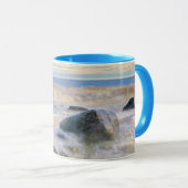 Golven die kruipen op stengels mok (Voorkant rechts)