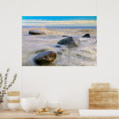 Golven die kruipen op stengels poster (Keuken)