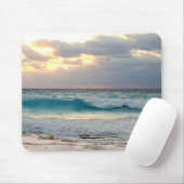 golven die op de kust kruipen muismat (Met muis)