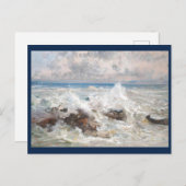 Golven die op de rotsen van Bordighera kruipen Briefkaart (Voorkant / Achterkant)