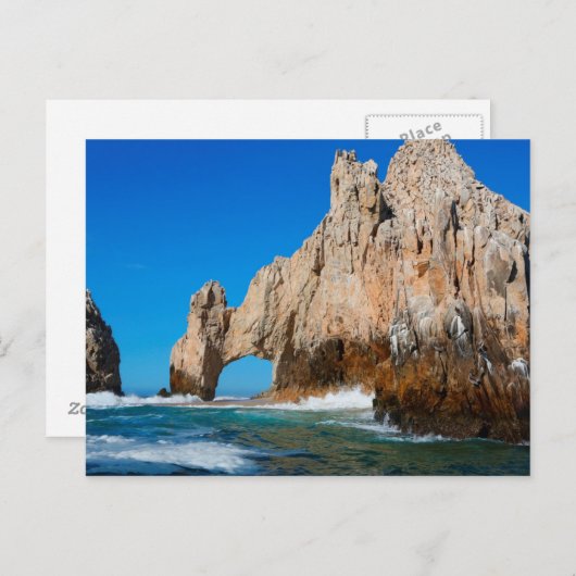 golven die op strand springen briefkaart (Voorkant / Achterkant)