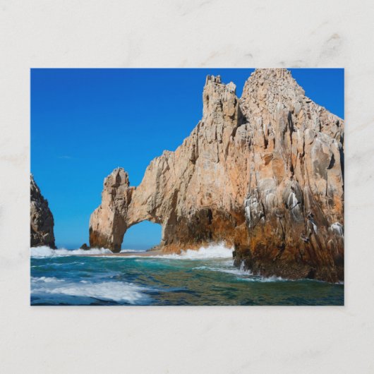 golven die op strand springen briefkaart (Voorkant)