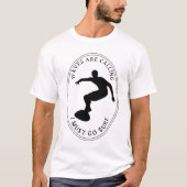 golven die roepen ik moet gaan surven Monochrome g T-shirt (Voorkant)