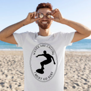 golven die roepen ik moet gaan surven Monochrome g T-shirt