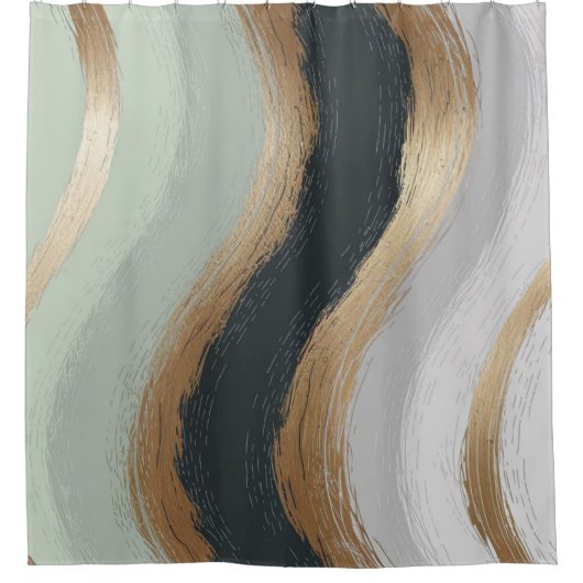 Golven Douchegordijn (Voorkant)