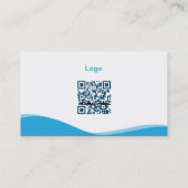 golven eenvoudig visitekaartje (roze) (Achterkant)