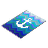 Golven en anker notitieboek (Linkerzijde)