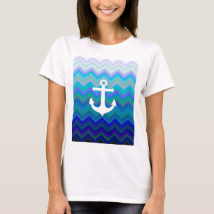 Golven en anker t-shirt