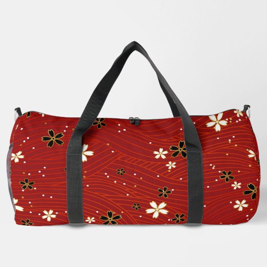 Golven en bloemblaadjes plunjezak (Achterkant)