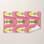 Golven en cirkels bad handdoek (Handdoek)