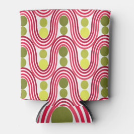 Golven en cirkels blikjeskoeler