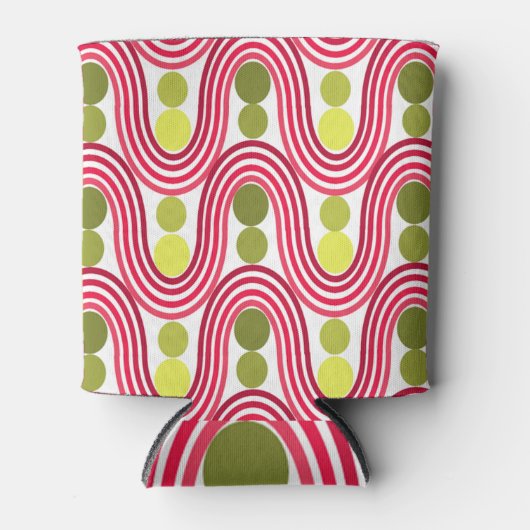 Golven en cirkels blikjeskoeler (Voorkant)