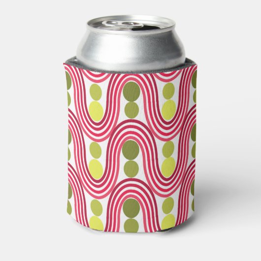 Golven en cirkels blikjeskoeler (Blikje Achterkant)