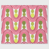 Golven en cirkels cadeaupapier (Vlak)