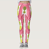 Golven en cirkels leggings (Voorkant)