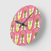 Golven en cirkels ronde klok (Hoek)