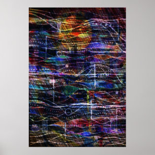 golven en deeltjes poster