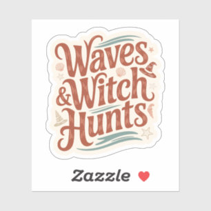 Golven en Heksenjachten Fantasie Boekenliefde Sticker