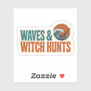 Golven en Heksenjachten Zeeheks Boekerig Sticker
