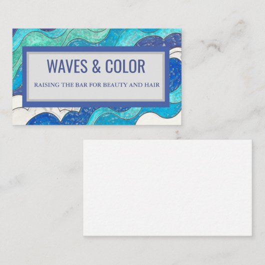 golven en kleur visitekaartje (Voorkant / Achterkant)