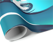 Golven en palmbomen cadeaupapier (Rol Hoek)