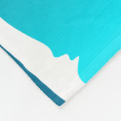 Golven en palmbomen fleece deken (Hoek)