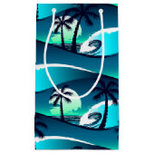 Golven en palmbomen klein cadeauzakje (Voorkant)