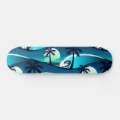 Golven en palmbomen persoonlijk skateboard (Horizontaal)