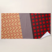 Golven en Regen Strandlaken (Voorkant)