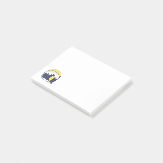 Golven en surf board post-it® notes (Schuin)