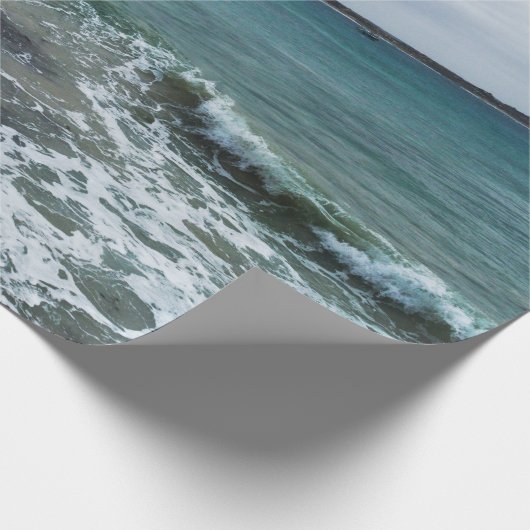 golven en Vissende boten op de oceaan, Cadeaupapier (Hoek)