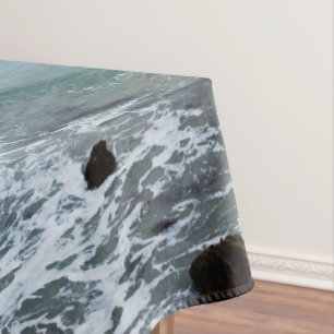 golven en Vissende boten op de oceaan, Tafelkleed