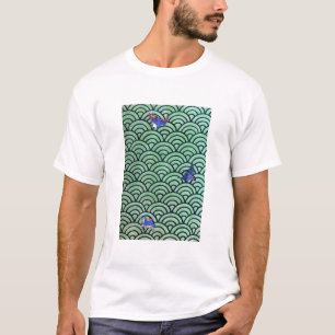 golven en vogels t-shirt