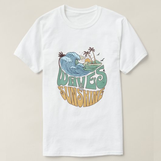  golven en zonneschijn t-shirt (Design voorkant)