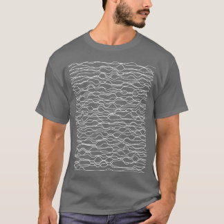 golven geometrische lijnen t-shirt