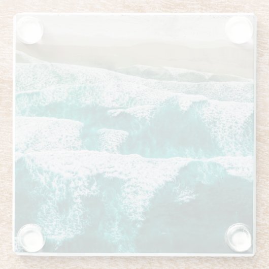 Golven Glazen Onderzetter (Achterkant)