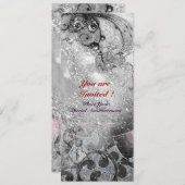 Golven, helder zwart en wit fonkelen kaart (Voorkant / Achterkant)