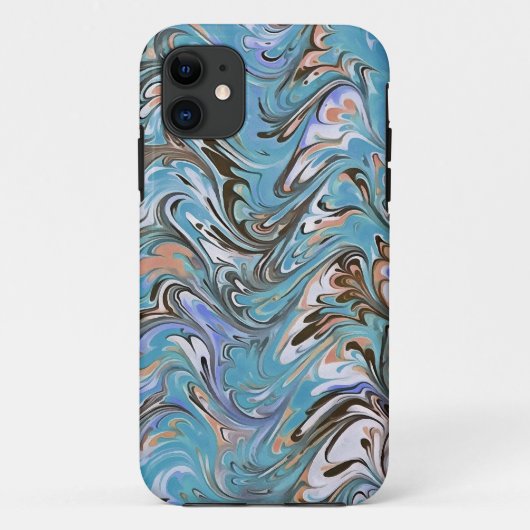 Golven in Abstracte blauw acrylzuur Case-Mate iPhone Case (Achterkant)
