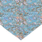 Golven in Abstracte blauw acrylzuur Korte Tafelloper (Hoek)