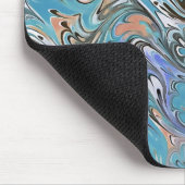 Golven in Abstracte blauw acrylzuur Muismat (Hoek)