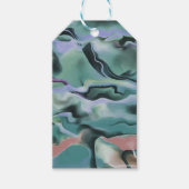 Golven in Abstracte kunst van het harmonische acry Cadeaulabel (Voorkant)